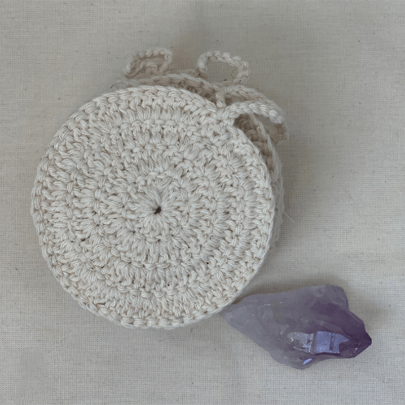 Ecopads - 2 Discos de Crochê Para Limpeza Facial.