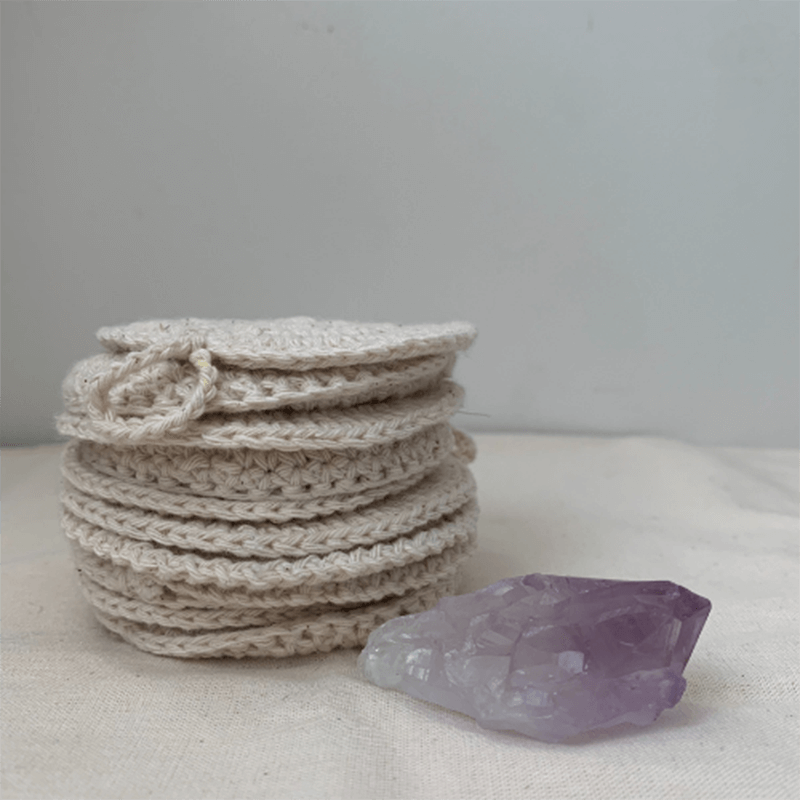 Ecopads - 2 Discos de Crochê Para Limpeza Facial.