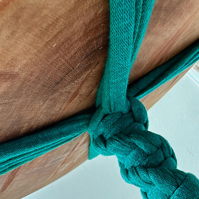 Hanger macramê / Decor suspenso - verde.