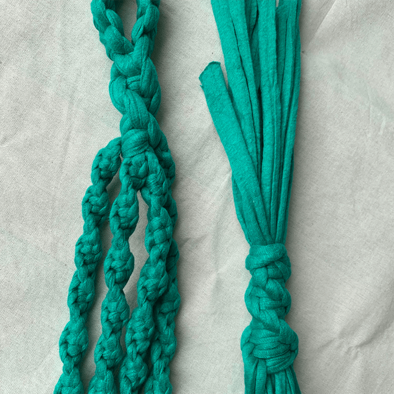 Hanger macramê / Decor suspenso - verde.